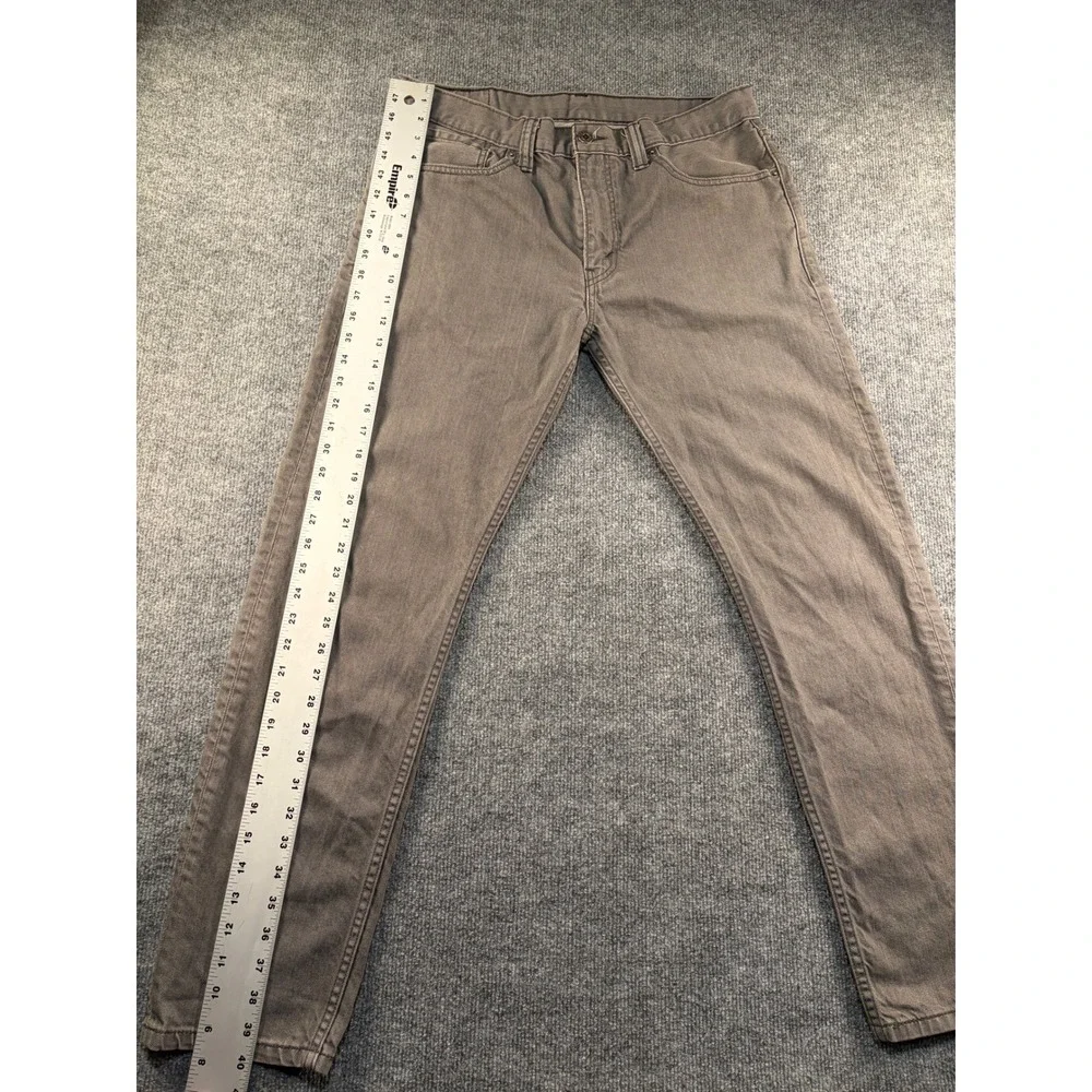 Levis 508 Slim Taper Jeans Mens 34x32 Grey Denim 100% Cotton Pants 0363